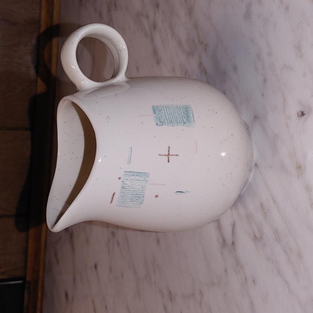 Vintage MCM Heavenly Days Vernon Ware by Metlox Creamer